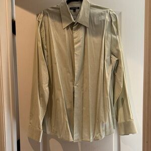 Express 1MX Green Patterned Shirt XL